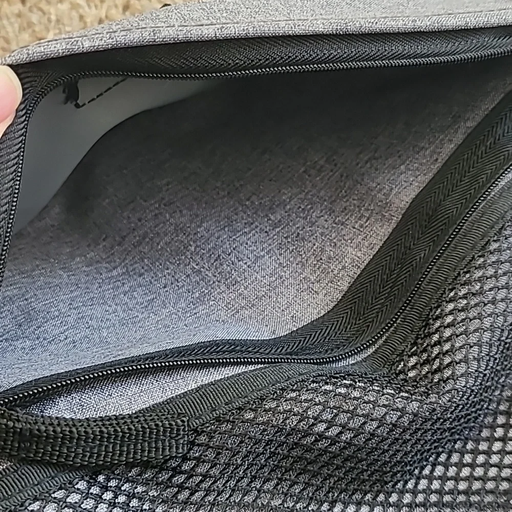 Skip Hop Gray and Red Travel Changing Kit Zip Off Changing Mat